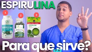 ESPIRULINA PARA QUE SIRVE  3 COSAS [upl. by Kipper577]