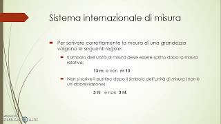 12 Sistema internazionale di misura [upl. by Scharff899]