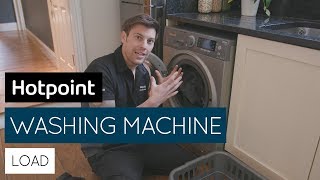 How to load your washing machine  by Hotpoint [upl. by Bowen224]