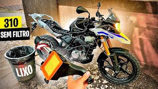 TIREI O FILTRO DA BMW GS 310  RAINHA DAS MELODIA 🔥 [upl. by Neenad]