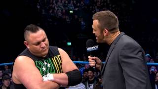 The final confrontation between Samoa Joe and Magnus before Lockdown March 6 2014 [upl. by Kcyrred482]