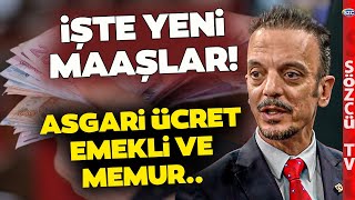 İşte Kalem Kalem Yeni Maaşlar Asgari Ücret Emekli Maaşı Kök Aylığı SGK Uzmanı Hesapladı [upl. by Ahtiekal]