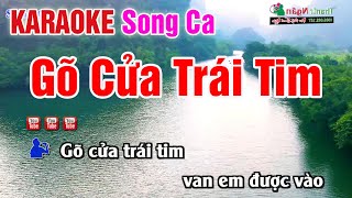 Gõ Cửa Trái Tim Karaoke Song Ca  Beat Chuẩn Nhạc Sống Thanh Ngân [upl. by Absa]