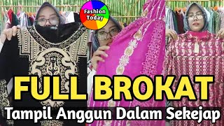 MODEL GAMIS MUSLIMAH BROKAT PESTA PERNIKAHAN KEKINIAN SANTI COLLECTION shoping halalfashion [upl. by December]