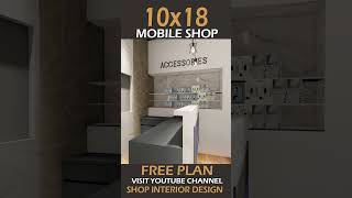 10x18 Mobile Shop  Best Mobile Shop Interior Design Idea  Mobile Store shopinteriordesign [upl. by Sholley494]