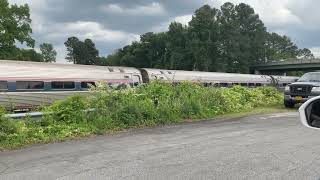 Northbound Amtrak P138 Lakeside VA [upl. by Rentsch147]