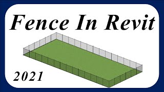 Revit Architecture  Fence tutorial in Revit [upl. by Inami]