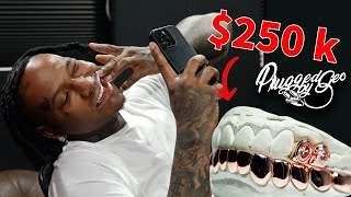 MoneyBagg Yo Drops 250 Thousand on Rare Pink Diamond Grill [upl. by Hultin]