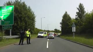 Driving Along The A44 From Knightwick To Worcester Worcestershire England 5th July 2013 [upl. by Kowalski]