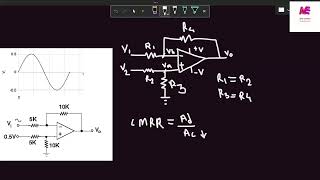 Operational Amplifier Subtractor Circuit Explained  OpAmp Differential Amplifier6 [upl. by Urbas]