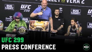 UFC 299 Press Conference Full [upl. by Ruphina368]