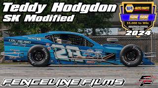 Teddy Hodgdon SK Modified Stafford Speedway SK 5K 2024 [upl. by Ateuqal]