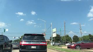 Driving in Lafayette Louisiana USA  Kaliste Saloom heading in North direction [upl. by Vasquez]