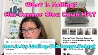 What is Selling During the Dreaded Summer Slow Down How is My Personal Listing Challenge Going [upl. by Hayidan]