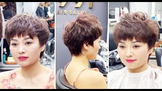 Fix a Short Layered Hair  Beautiful Textured Short Layered Haircut amp Hairstyle for Women [upl. by Koeppel279]