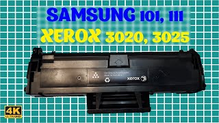 Заправка картриджа Samsung MLTD101S D111S Xerox 3020 3025  Cartridge refill Samsung 101 111 [upl. by Bashuk]