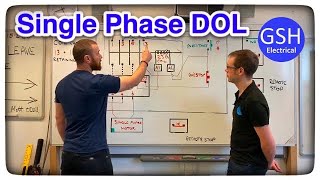 Single Phase Direct Online Starter DOL Wiring Diagram Connections Explained  AM2 AM2S AM2E [upl. by Nnaeus]