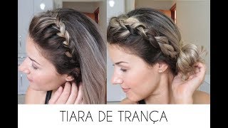 Tutorial Tiara de trança embutida [upl. by Rahel]