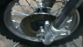 Minimoto Cross Malaguti Grizzly 10 TEN Desmontar suspensión delantera Front forks Video 8 [upl. by Craddock]