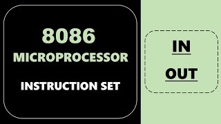 8086 microprocessor  INSTRUCTION SET  IN  OUT  2020 [upl. by Ajam]