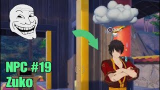 Where to Find Fortnite NPC 19 Zuko  Chapter 5 Season 2 [upl. by Eitsrik]