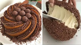 So Yummy Chocolate Cake Decorating To Impress Your Family  Satisfying Chocolate Cake Videos [upl. by Pitchford157]