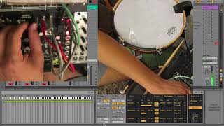 Morphagene as a Unwieldy Drum Machine controlled with Sensory Percussion [upl. by Saval]