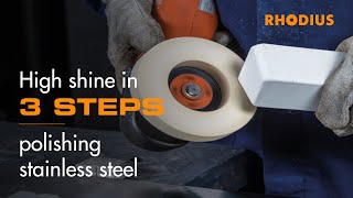 Polishing stainless steel to a highgloss finish with an angle polisher – tips for discs and speed [upl. by Fergus]