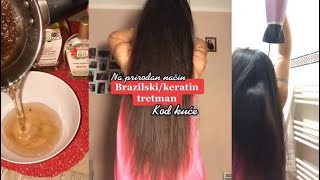 BrazilskiKeratinski tretman za kosu kod kuće [upl. by Atinaej]