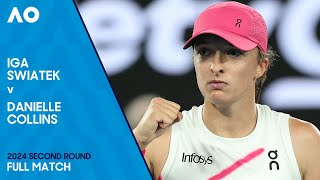 Iga Swiatek v Danielle Collins Full Match  Australian Open 2024 Second Round [upl. by Aihsit]