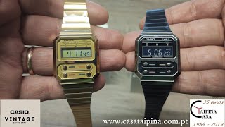 Casio Vintage A100WEG9AEF vs A100WEGG1AEF [upl. by Herrington868]