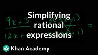 Simplifying rational expressions introduction  Algebra II  Khan Academy [upl. by Gilli]