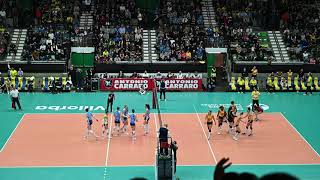 IMOCO vs VAKIFBANK  Champions League 29022024  3rd set 2519 [upl. by Aisirtap]