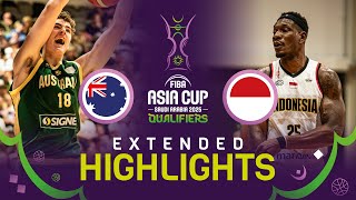 Australia 🇦🇺 v Indonesia 🇮🇩  Extended Highlights  FIBA Asia Cup 2025 Qualifiers [upl. by Patt96]