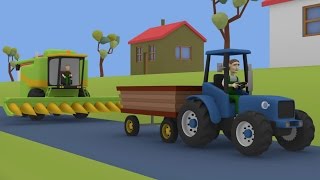 Tractor For Kids CombineHarvester  Fairy tales  Maize [upl. by Iruyas180]