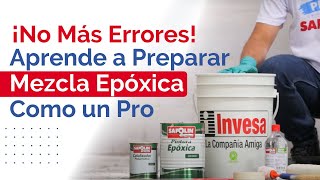 ¿Cómo preparar la mezcla de epóxica [upl. by Inail]