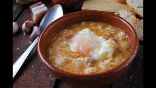 Sopa de ajo tradicional [upl. by Lleneg]