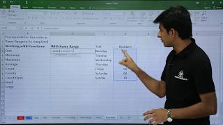 MS Excel  Name Range with Formulas [upl. by Groome]