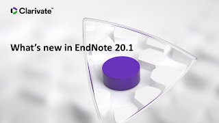 Whats new in EndNote 201 [upl. by Arnaldo487]