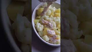 GRATIN CHOU FLEUR POMME DE TERRE ET JAMBON [upl. by Atwood]