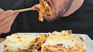 LASAGNA ASMR EATING SOUNDS [upl. by Arly]