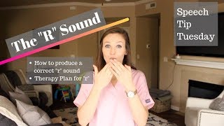 The quotRquot sound  Speech Therapy  Speech Tip Tuesday [upl. by Proud]