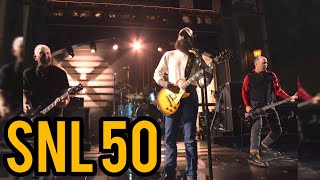 Post Malone Joins Nirvana for Explosive ‘Smells Like Teen Spirit’ at SNL50 [upl. by Aicelet162]