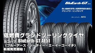 【新発売】低燃費グランドツーリングタイヤ、ヨコハマBluEarthGT AE51を新規発売開始 [upl. by Post333]