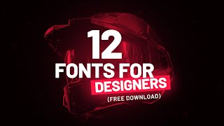 Best FREE Fonts Every Graphic Designer SHOULD TRY [upl. by Win]