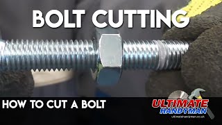 How to cut a bolt [upl. by Lyndsay]