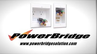 PowerBridge In Wall Power Cable Management for Wall Mounted TV See How Easy DIY [upl. by Anderea]