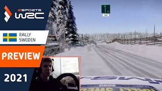 eSports WRC Rally Sweden Preview Torsby Reverse [upl. by English]