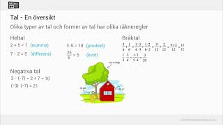 Tal och Talbegreppet [upl. by Ayad110]