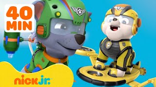 PAW Patrol Air Rescues amp Adventures w Rocky Rubble amp Marshall  40 Minute Compilation  Nick Jr [upl. by Anafetse]